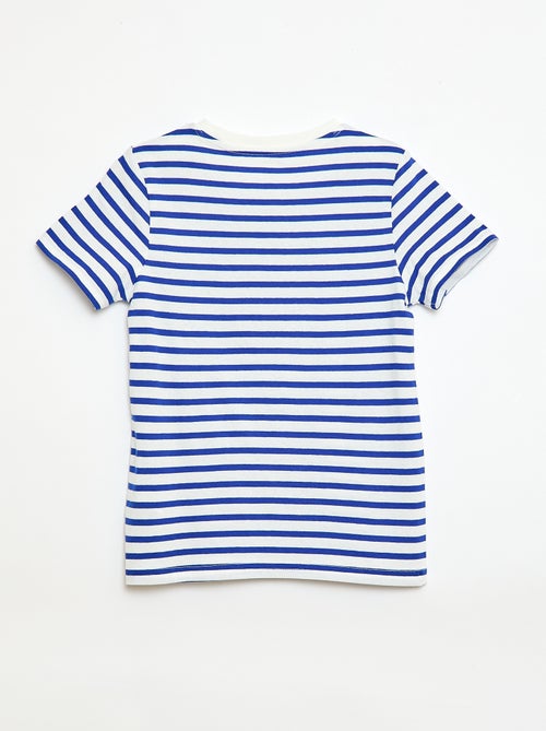 T-shirt manches courtes à motif - Kiabi