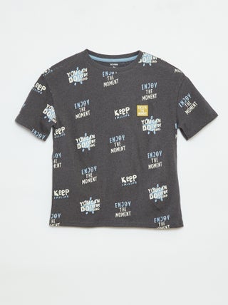 T-shirt manches courtes à motif