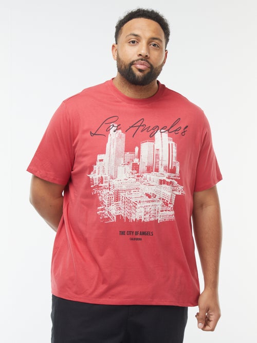 T-shirt manches courtes à motif - Kiabi