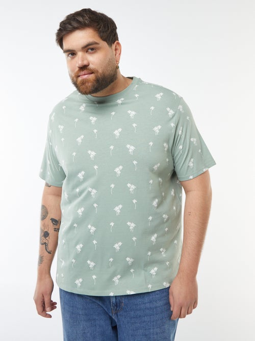 T-shirt manches courtes à motif - Kiabi