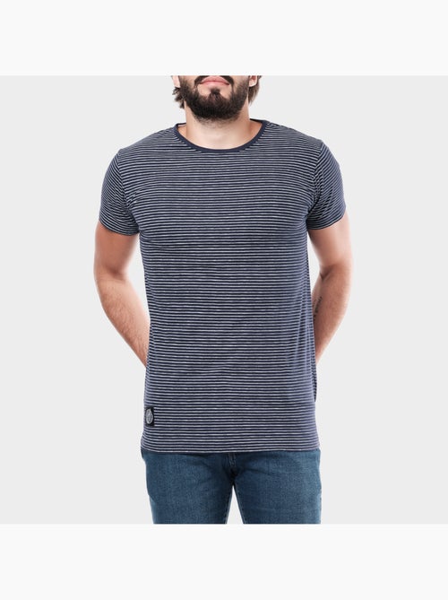 T-shirt manches courtes à rayures - Kiabi