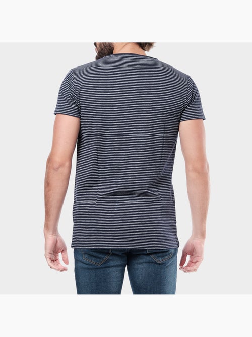 T-shirt manches courtes à rayures - Kiabi
