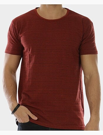 T-shirt manches courtes à rayures