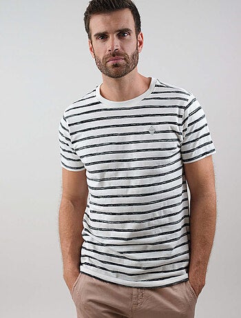t-shirt manches courtes à rayures 'Deeluxe'