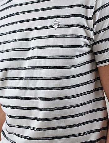 t-shirt manches courtes à rayures 'Deeluxe'