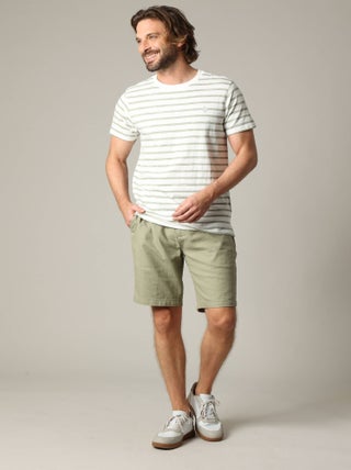 t-shirt manches courtes à rayures 'Deeluxe'