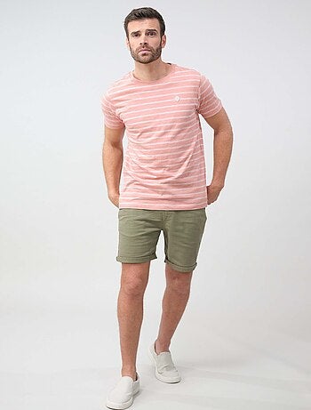 t-shirt manches courtes à rayures 'Deeluxe'