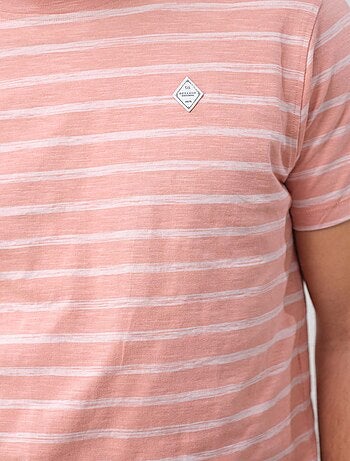 t-shirt manches courtes à rayures 'Deeluxe'