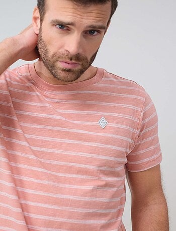 t-shirt manches courtes à rayures 'Deeluxe'