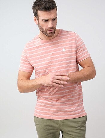 t-shirt manches courtes à rayures 'Deeluxe'