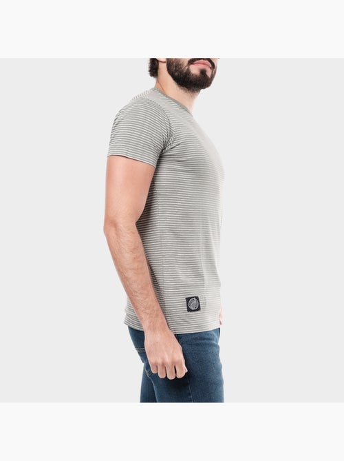T-shirt manches courtes à rayures - Kiabi