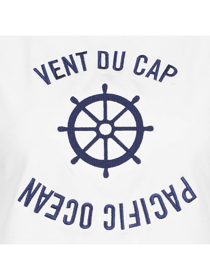 T-shirt manches courtes   ACHERYL - VENT DU CAP Blanc - Kiabi