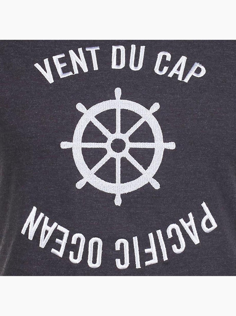 T-shirt manches courtes   ACHERYL - VENT DU CAP Gris - Kiabi