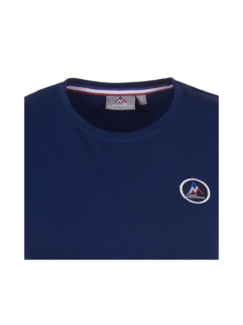 T-shirt manches courtes   ACODA - PEAK MOUNTAIN Bleu marine - Kiabi