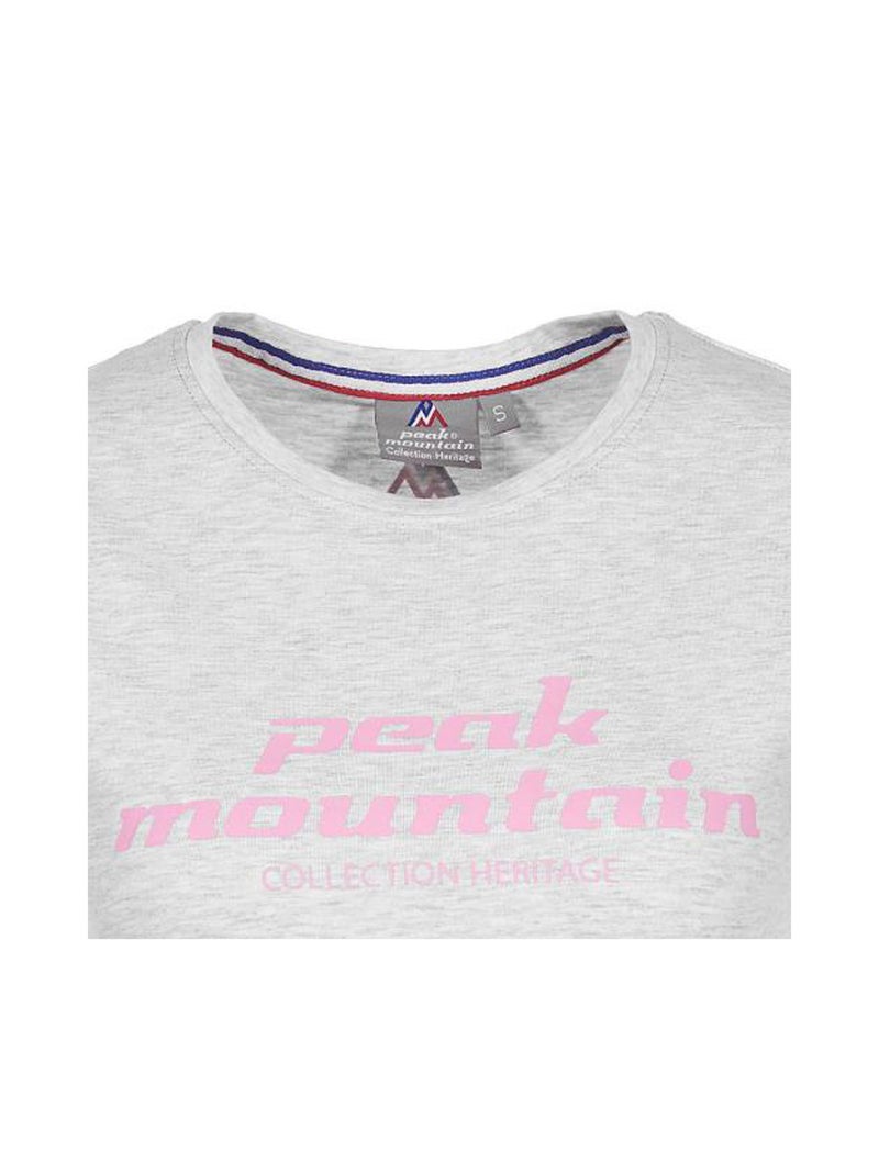 T-shirt manches courtes   ACOSMO - PEAK MOUNTAIN Gris - Kiabi