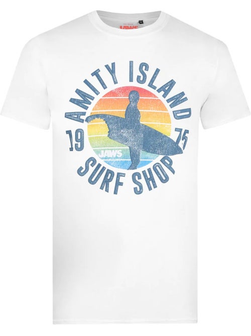 T-shirt manches courtes amity surf shop - les dents de la mer - Kiabi T-shirt manches courtes amity surf shop - les dents de la mer - Kiabi