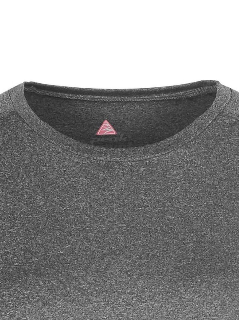 T-shirt manches courtes   ANSHO - PEAK MOUNTAIN Gris - Kiabi