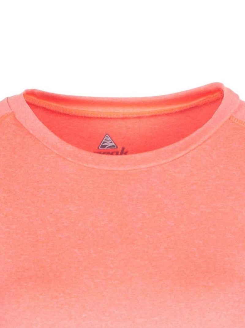 T-shirt manches courtes   ANSHO - PEAK MOUNTAIN Orange - Kiabi