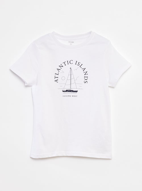 T-shirt manches courtes avec imprimé - Kiabi