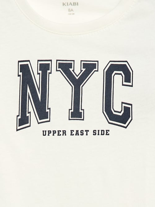 T-shirt manches courtes avec imprimé - Kiabi