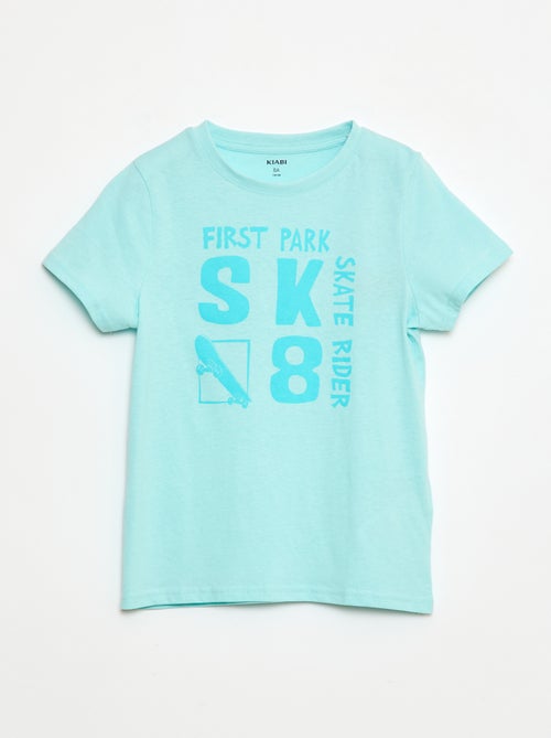 T-shirt manches courtes avec imprimé - Kiabi