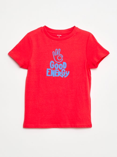 T-shirt manches courtes avec imprimé - Kiabi
