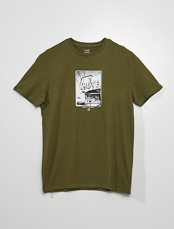 T-shirt manches courtes avec imprimé - Kiabi