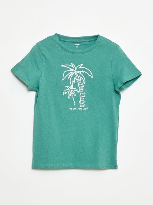 T-shirt manches courtes avec imprimé - Kiabi