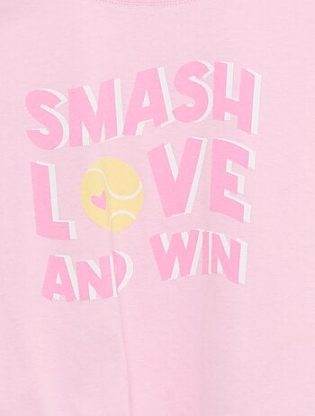 T-shirt manches courtes avec nœud à la base