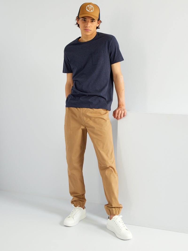 T*-shirt manches courtes avec poches poitrine Bleu - Kiabi