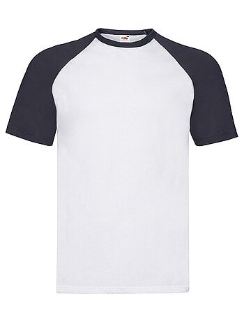 T-shirt manches courtes baseball - fruit of the loom