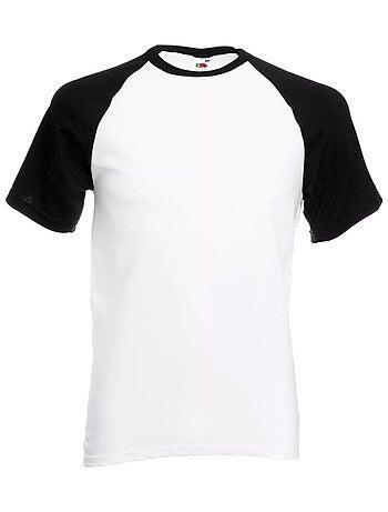 T-shirt manches courtes baseball - fruit of the loom
