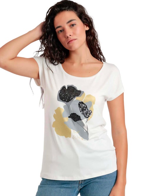 T-shirt manches courtes Best Wishes - Kiabi