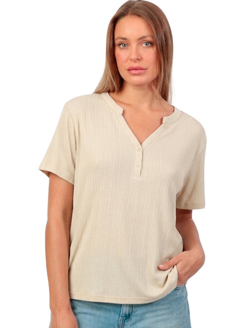 T-shirt manches courtes Blouse - Kiabi