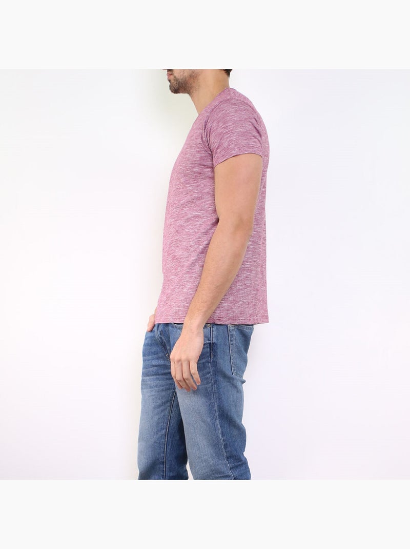T-shirt manches courtes Bordeaux - Kiabi