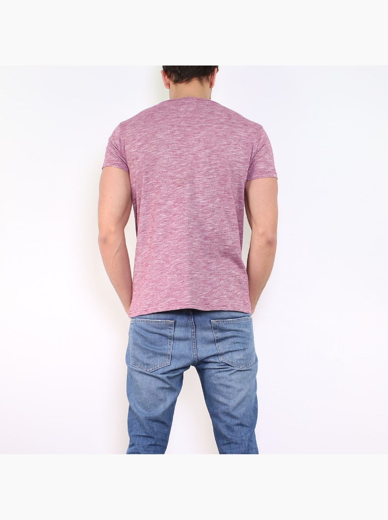 T-shirt manches courtes Bordeaux - Kiabi