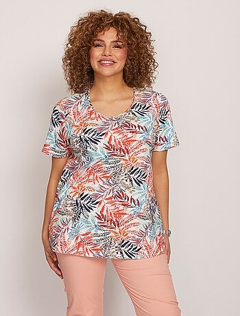 T-shirt manches courtes brodé ou imprimé