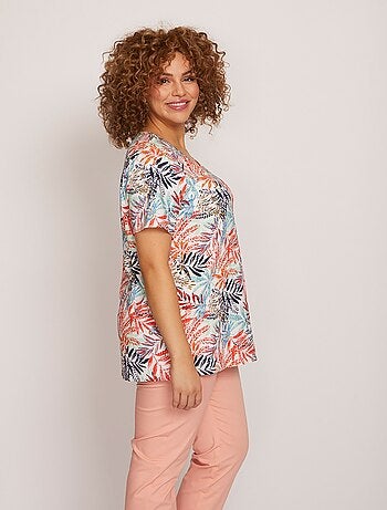 T-shirt manches courtes brodé ou imprimé