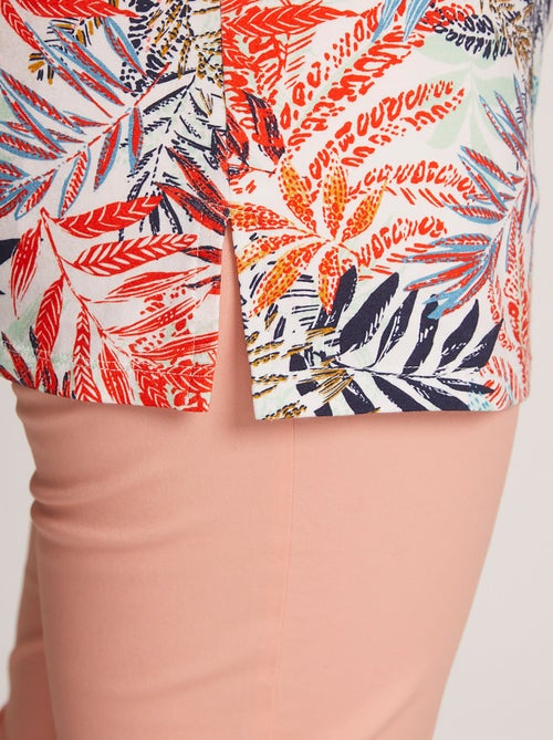 T-shirt manches courtes brodé ou imprimé - Kiabi