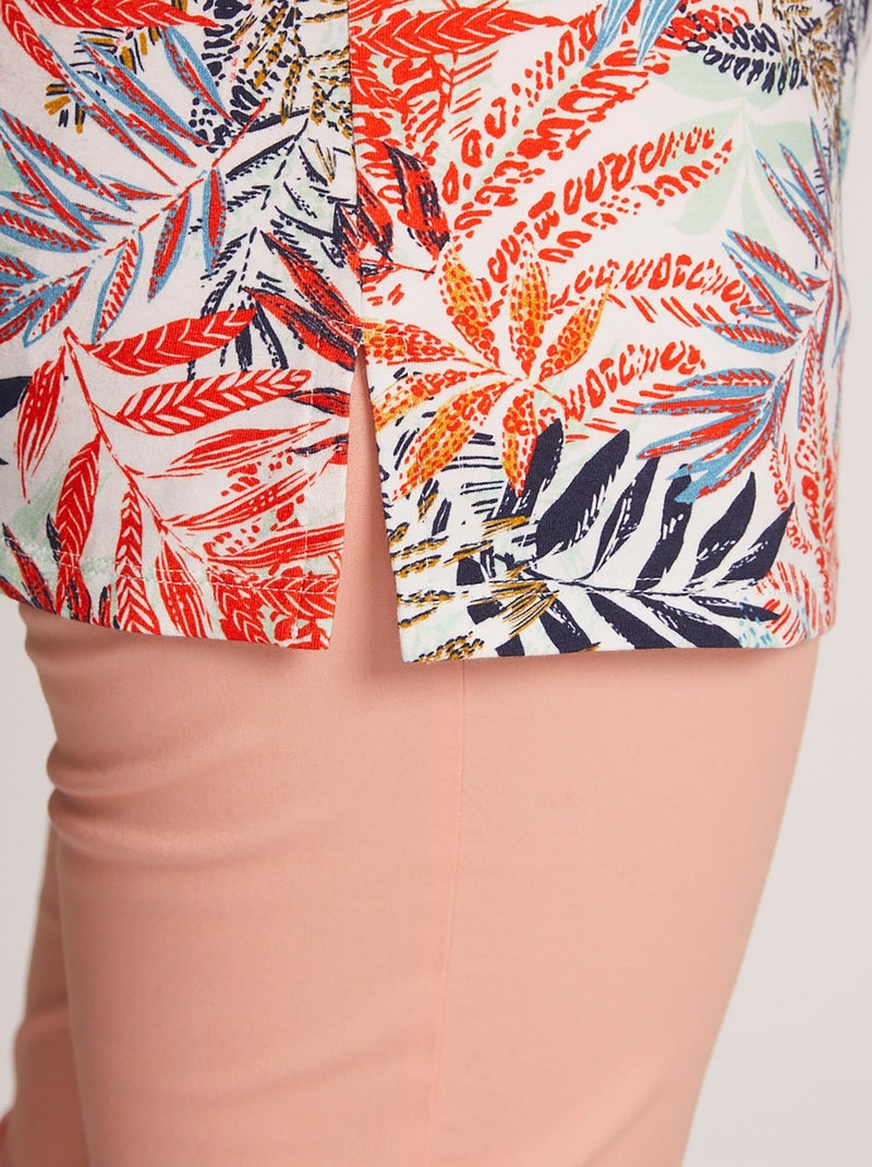 T-shirt manches courtes brodé ou imprimé Multicolore - Kiabi