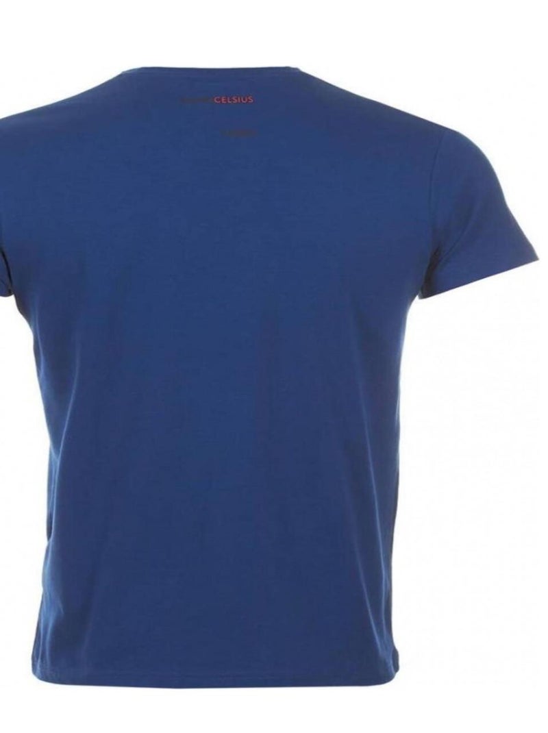 T-shirt manches courtes   CABOS - DEGRE CELSIUS Bleu - Kiabi