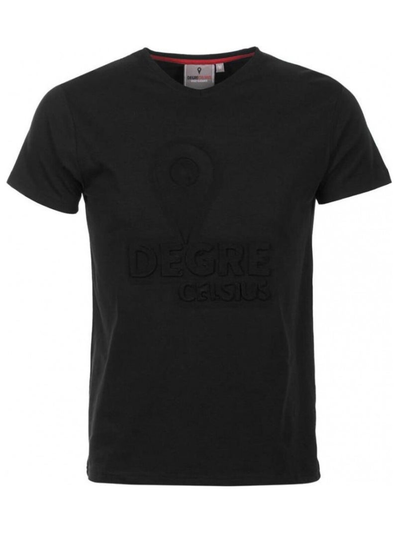 T-shirt manches courtes   CABOS - DEGRE CELSIUS Noir Noir - Kiabi