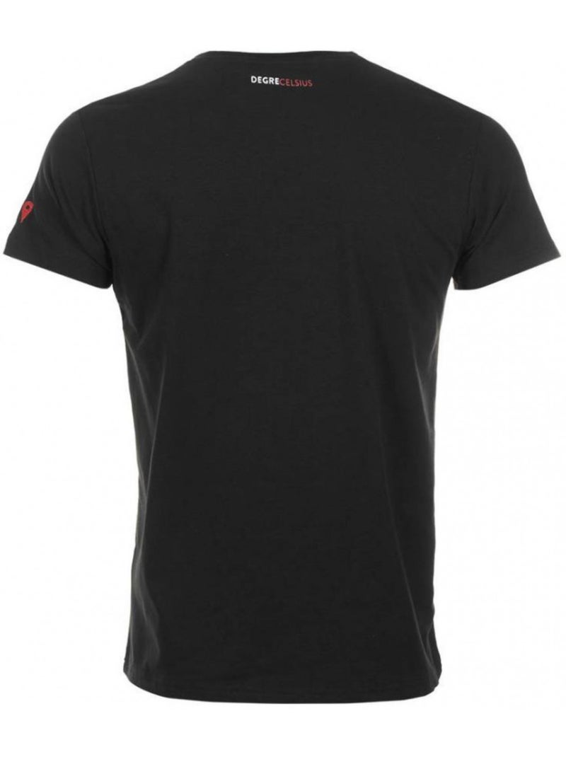 T-shirt manches courtes   CABOS - DEGRE CELSIUS Noir Noir - Kiabi