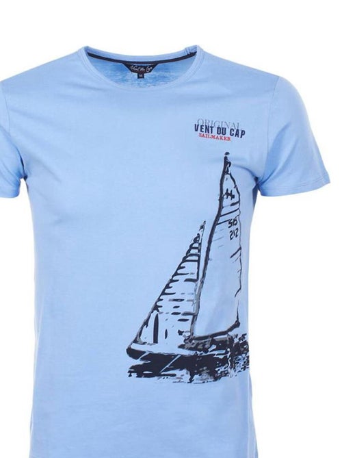 T-shirt manches courtes   CADRIO - VENT DU CAP - Kiabi