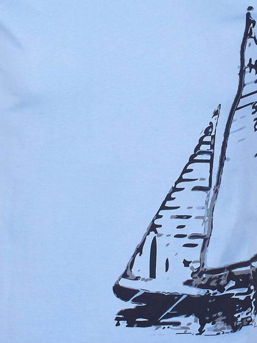 T-shirt manches courtes   CADRIO - VENT DU CAP - Kiabi