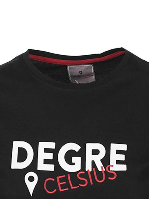 T-shirt manches courtes   CALOGO - DEGRE CELSIUS - Kiabi