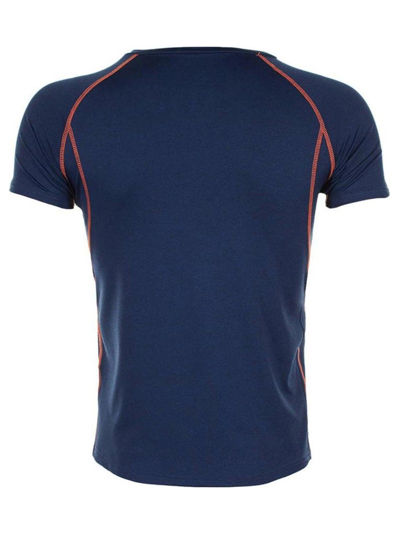 T-shirt manches courtes   CANSHO - PEAK MOUNTAIN Bleu marine - Kiabi