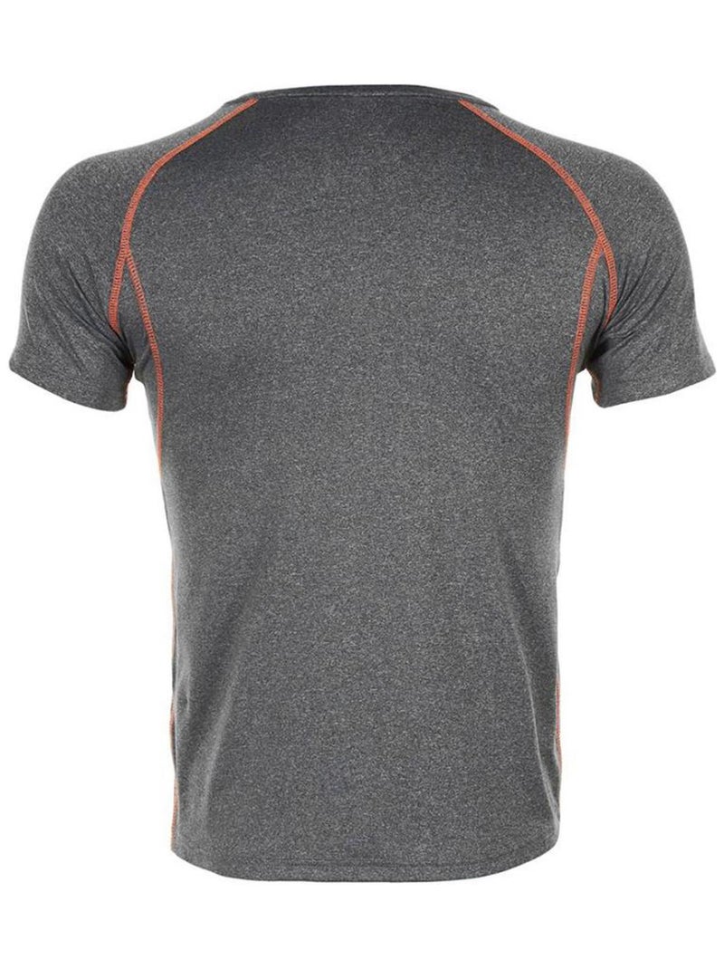T-shirt manches courtes   CANSHO - PEAK MOUNTAIN Gris - Kiabi