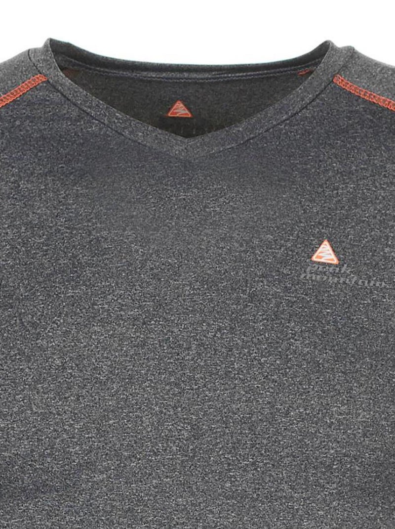 T-shirt manches courtes   CANSHO - PEAK MOUNTAIN Gris - Kiabi