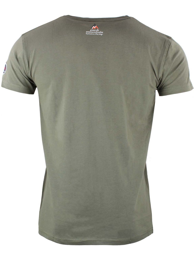 T-shirt manches courtes   CASA - PEAK MOUNTAIN Kaki - Kiabi